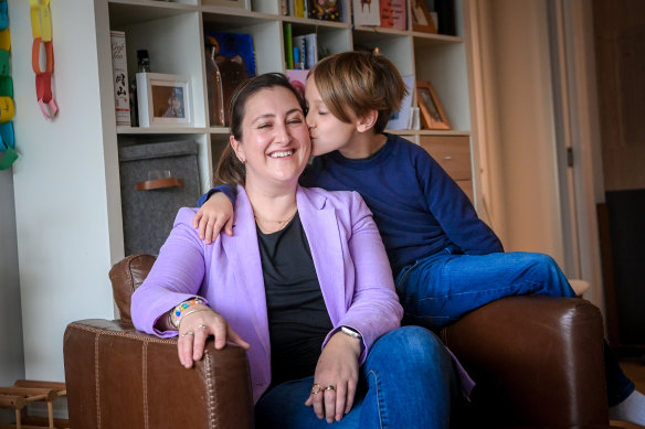 Jess Berenyi credits her then-infant son Hamish for saving her life after his screams helped pull her back to consciousness. 